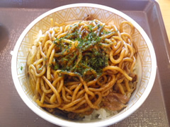 焼きそば牛丼